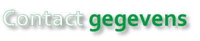 Contact gegevens